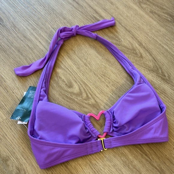 💜NWT💜 Wild Fable Heart Halter Bikini Top - Picture 4 of 4